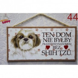 Tabliczka z rasą psa "Shih Tzu"