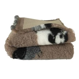 DRY BED - Beżowy w owce...